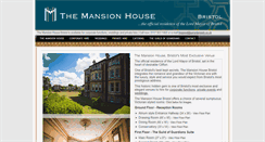 Desktop Screenshot of mansionhousebristol.co.uk